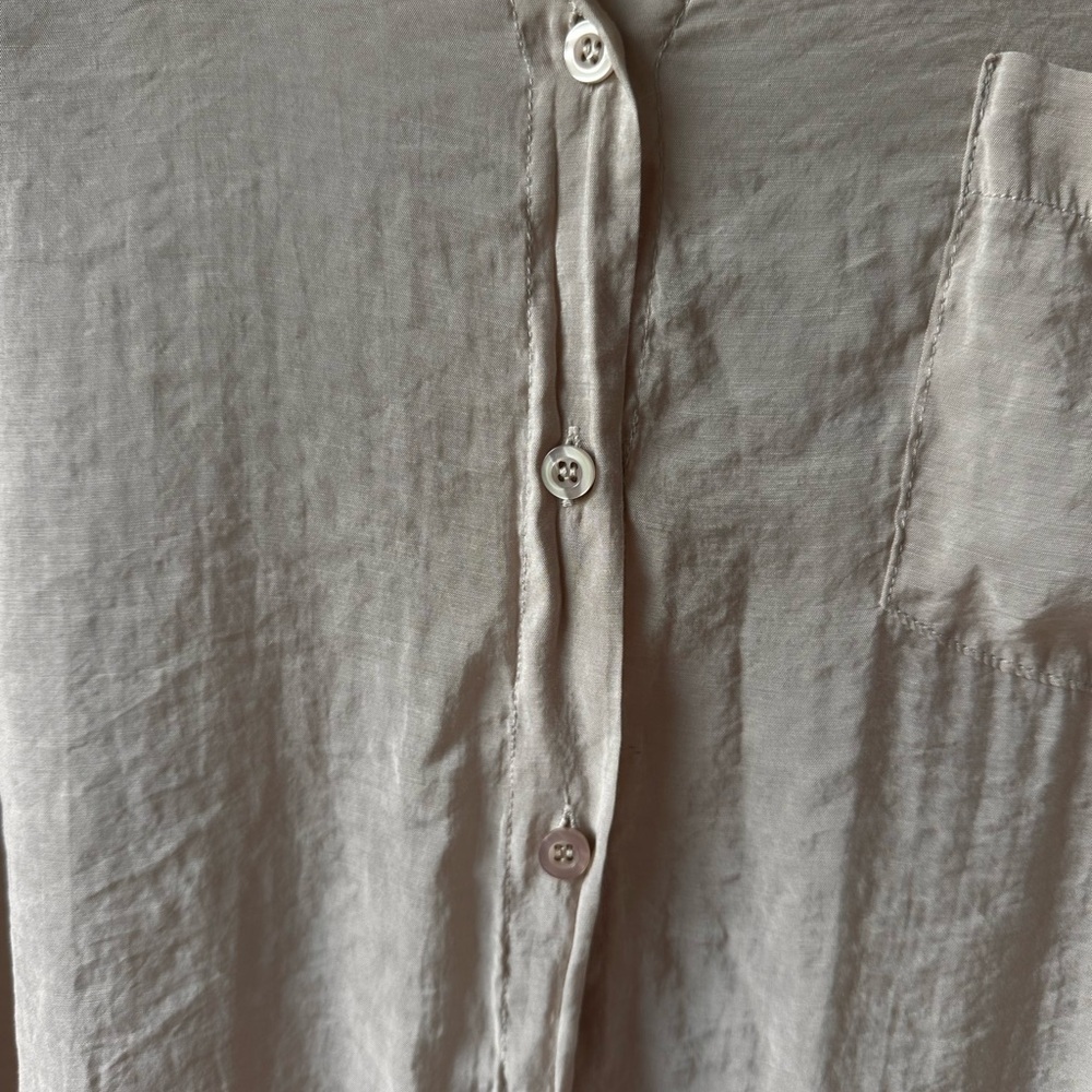 By Together Long Sleeve Button Up Blouse Shirt - Picture 11 of 14